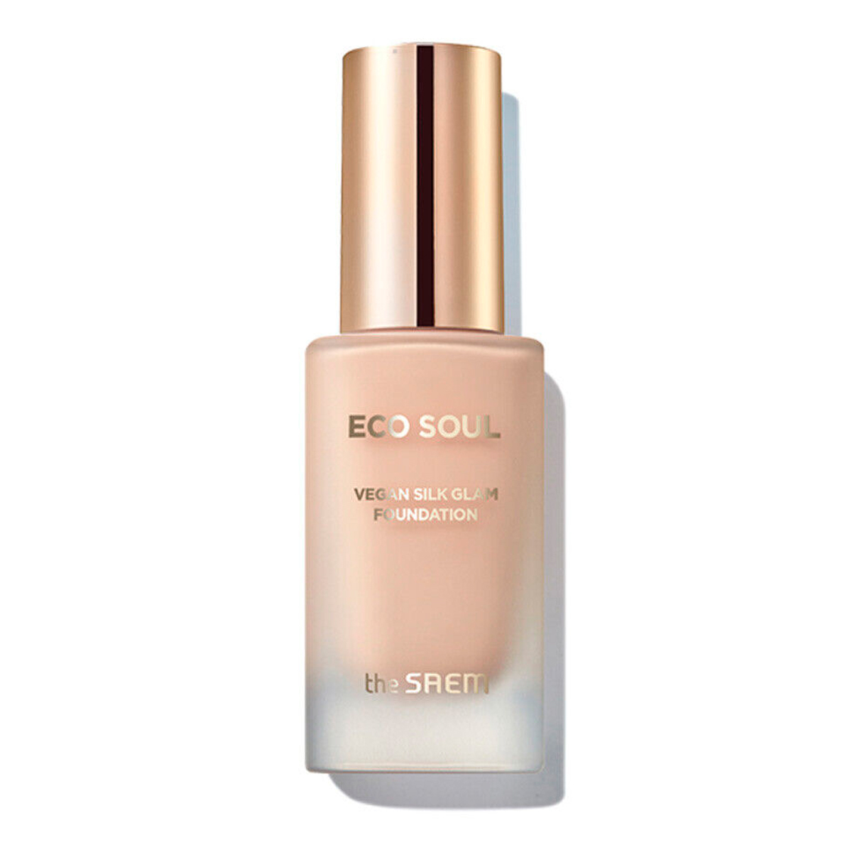 Тональная основа Eco Soul Vegan Silk Glam Foundation SPF42 PA++ 30мл: 21 Light Beige